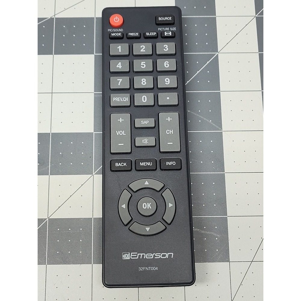 Emerson 32FNT004 TV Remote Control Black Replacement Has Been Tested